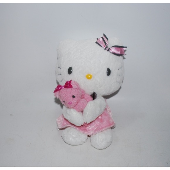 Sanrio Other - Rare Sanrio Hello Kitty Plush with Pink Bear Cute Collectible Used